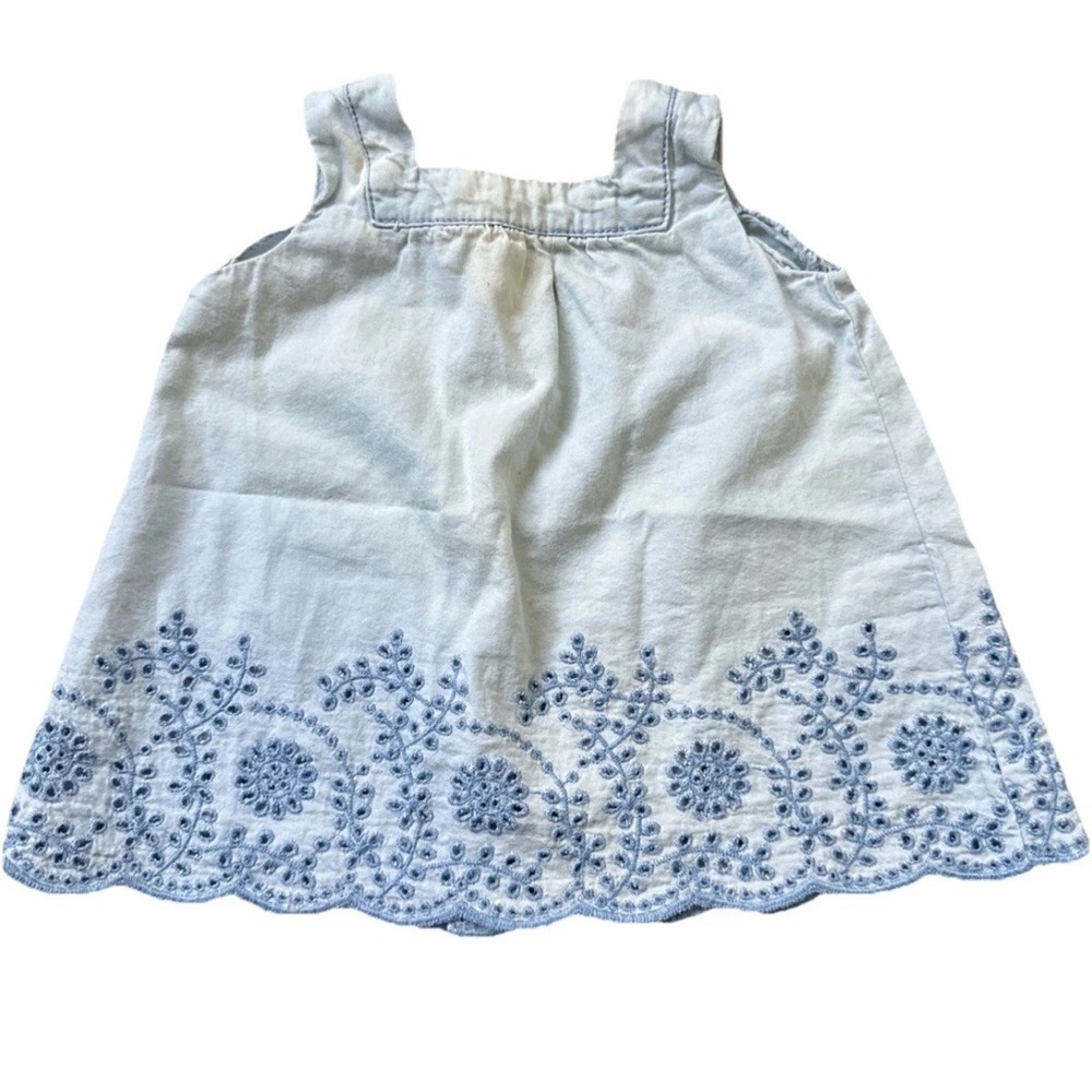 Zara Mini Baby Girls Blue Dress  Size 1/3